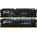 Оперативная память Kingston Fury Beast, DDR5, 16GB (2x8GB), 5600MHz, CL36, DIMM, с радиаторами, черный