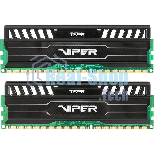 Оперативная память Patriot Viper 3, DDR3, 8GB (2x4 GB), 1600 MHz, CL9, DIMM, радиатор, черный