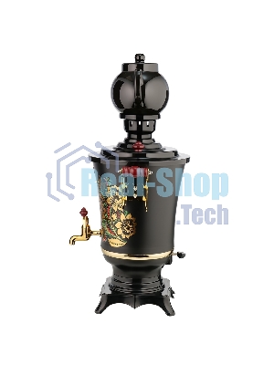 Самовар Centek CT-0093 черный/хохлома