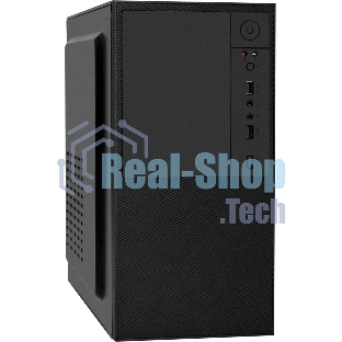 Компьютерный корпус Minitower ExeGate BAA-308-UNS500 (mATX, БП UNS500 с вент. 12см, 2хUSB, HD Audio, черный)