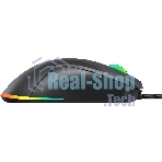 Мышь проводная Oklick 750G черный, 7200 dpi, USB, кнопки - 5