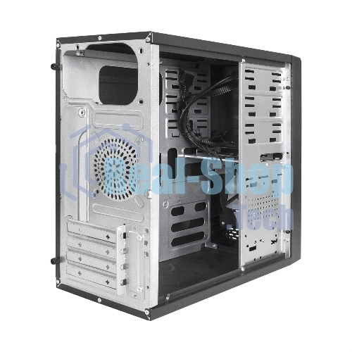 Компьютерный корпус Minitower ExeGate mEVO-7807-XP400 (mATX, БП XP400 с вент. 12см, 1*USB+1*USB 3.0, черный, 1 вент. 12см с RGb подсветкой)