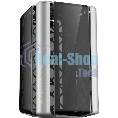 Компьютерный корпус без блока питания Geometric Future Model 2 The Ark, Midi-Tower, TG, no fans, 3xUSB-A 3.0, 1xUSB 3.2 Type-C, mATX, mITX Gray
