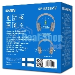 Беспроводные/проводные наушники Sven AP-B325MV серый, накладные, Bluetooth + Jack 3.5 мм, складная конструкция, до 10 ч
