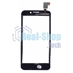 Сенсорное стекло (тачскрин) для Alcatel One Touch Snap 7025D, черное