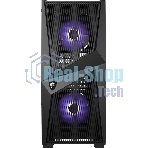 Компьютерный корпус MSI MAG FORGE 100M/mid-tower, ATX, tempered glass side panel/2x RGb 120мм & 1x 120мм fans inc./MAG FORGE 100M