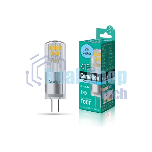 Лампа светодиодная Camelion (13750) LED5-G4-JC-NF/845/G4