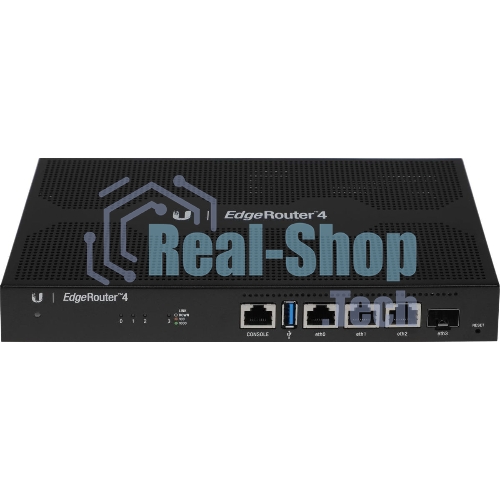 Маршрутизатор Ubiquiti ER-4-EU EdgeRouter 4 4 ядра (1 ГГц), 3х 1G RJ45, 1х SFP