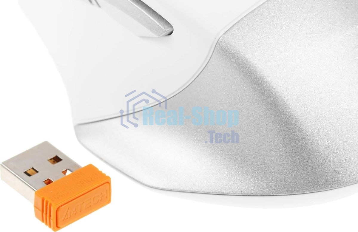 Мышь беспроводная A4Tech Fstyler FB35C белый, 2000 dpi, радиоканал, Bluetooth, USB, кнопки - 6