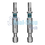 Бита Gross HEX 4х50 мм, сталь S2, шестигр., 2 шт