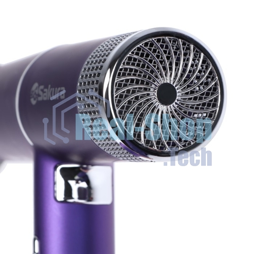 Фен SAKURA SA-4051V фиолетовый/серый, 1600 Вт, компактный