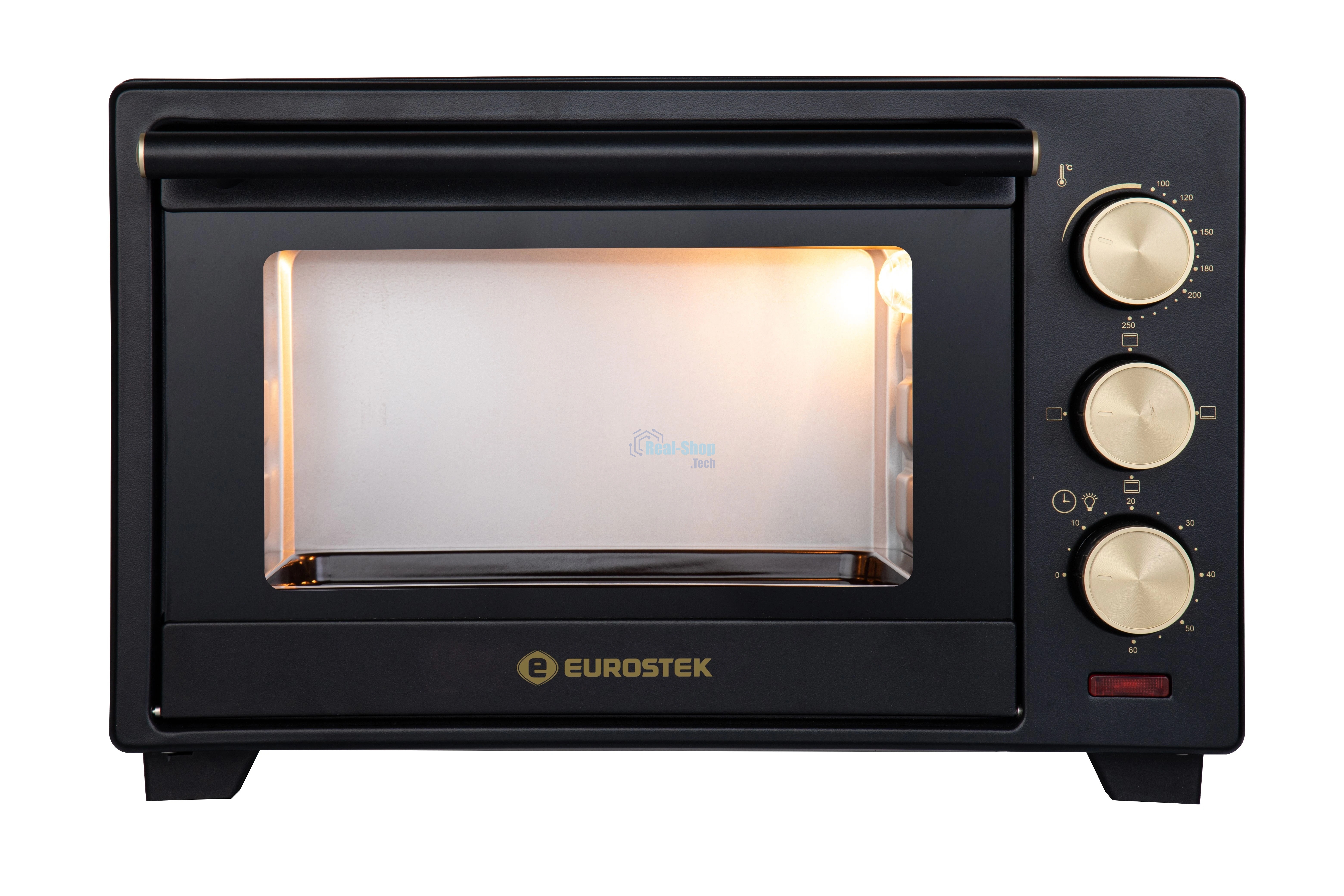 Печь электрическая Eurostek EEO-3203B (33 л, 1600 Вт, Черный)