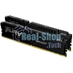 Оперативная память Kingston Fury Beast, DDR5, 16GB (2x8GB), 5600MHz, CL36, DIMM, с радиаторами, черный