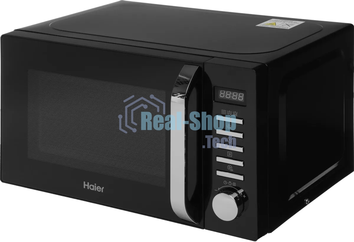 Микроволновая печь Haier HMB-DG208BA черный, 20 л, 800 Вт, переключатели - кнопки, поворотный механизм