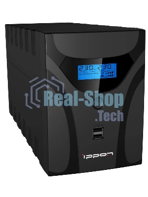 Источник бесперебойного питания Ippon Smart Power Pro II Euro 1600 / 1600 ВА / 960 Вт / 4 x CEE 7 (евророзетка)