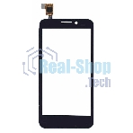 Сенсорное стекло (тачскрин) для Alcatel One Touch Snap 7025D, черное