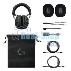 Наушники с микрофоном Logitech G Pro X черный 2м мониторные оголовье (981-000819)