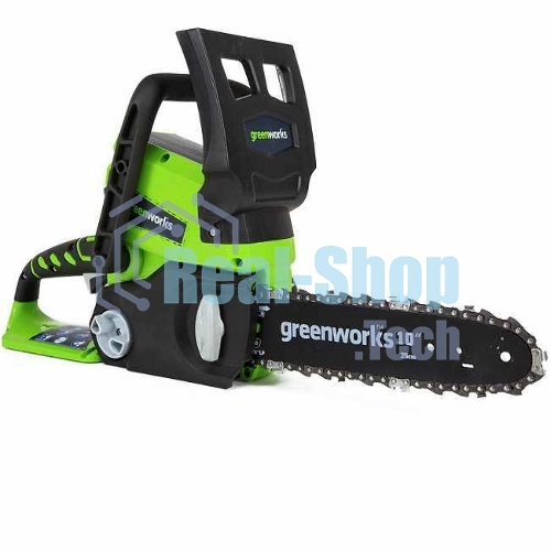 Цепная пила аккумуляторная GreenWorks G24CS25K2, 24V, 25 см, c АКБ 2Ач и ЗУ (2007707UA)