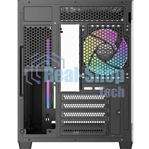 Корпус Ocypus Gamma C54 BK ARGB, Mini-Tower, чёрный, 3 x 120 мм