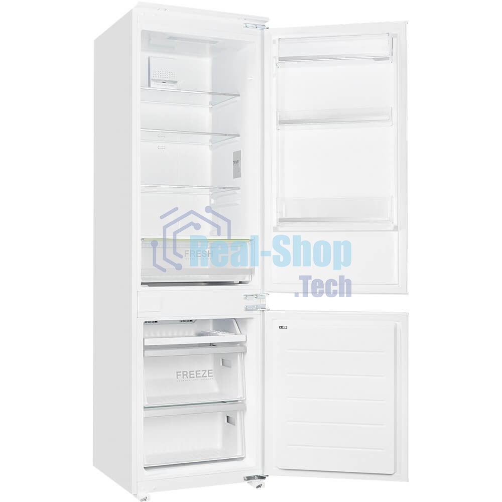 Встраиваемый холодильник Kuppersberg NBM 17863, Габариты(ВхШхГ):178.5x54x54,5; Перенавешиваемые двери, Класс энергопотребления А++ (222 кВт/ч), No-frost, 182л/59л, Уровень шума: 41 Дб