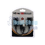 Кабель AM/AF удлинитель USB по витой паре VCOM (AM/RJ45-RJ45/AF) до 45m CU824