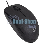 Мышь проводная Oklick 195M черный, 800 dpi, USB, кнопки - 3