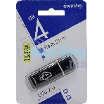 Флешка USB Smartbuy Glossy series black (SB4GbGS-K), 4Gb, USB 2.0, R/W 25/15, черный