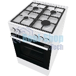 Плита газовая Gorenje GG5A11WF белый, конфорок 4 газовых, духовка 70 л, 50 см x 85 см x 59.4 см