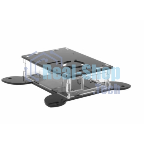 Корпус Qumo, VESA 100x100+вентилятор, Raspberry Pi 4, акрил, черный (RS043)