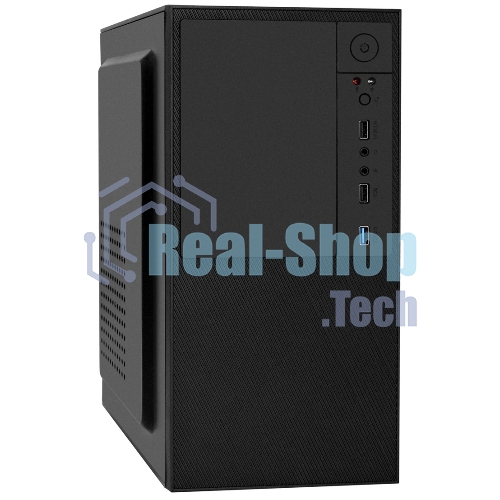 Компьютерный корпус Minitower ExeGate BAA-308U2-AA500 (mATX, БП AA500 с вент. 8см, 1хUSB+2хUSB 3.0, HD Audio, черный)