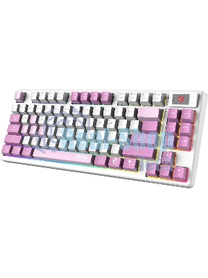Клавиатура MSI Forge GK600 гибридная, Bluetooth, радиоканал, белый
