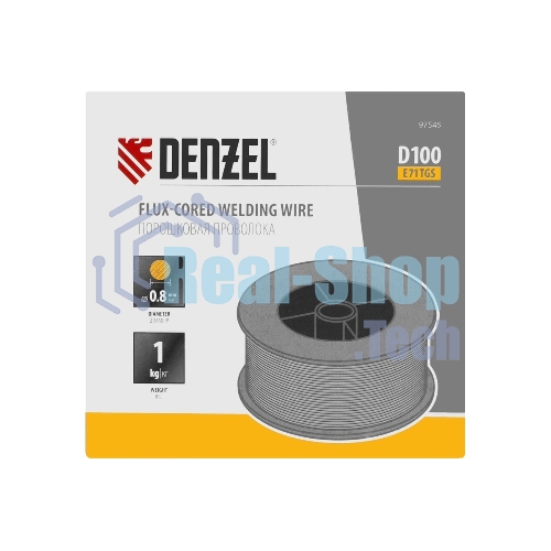 Порошковая проволока Denzel Е71TGS, диам. 0,8 мм, 1 кг, диам. катушки D100