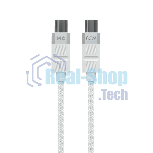 Дата-кабель MORE CHOICE (4620202555007) K87aa 2м USB 3.0A PD60W для Type-C Type-C- 2м, белый