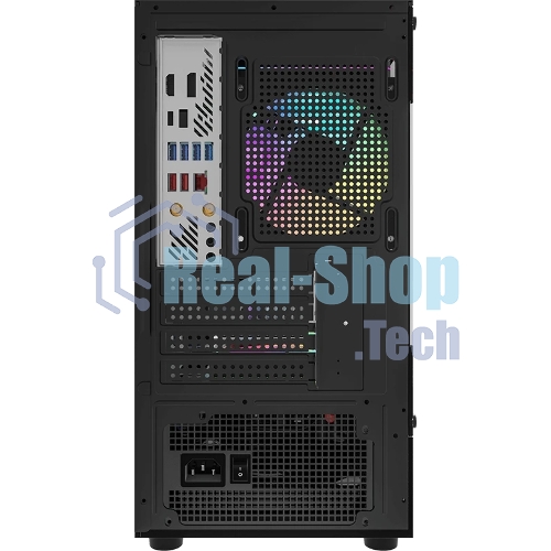 Компьютерный корпус MiniTower AeroCool/Formula Crystal Z1CM PLUS AR black (mATX, без БП, USB Type-A+USB Type-C) (Crystal Z1CM Plus Black AR)