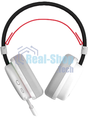 Гарнитура Marvo HG9069W Monka Echo белый, беспроводная + проводная, радиоканал, до 10 ч, подсветка, совместимость с PS5, Xbox