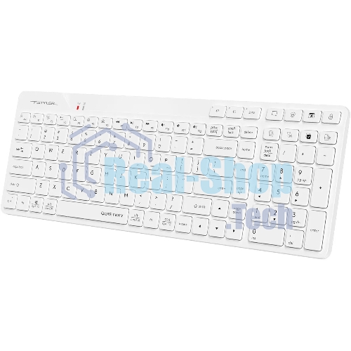 Клавиатура A4Tech Fstyler FBK27C AS белый USB беспроводная BT/Radio slim Multimedia (FBK27C AS)