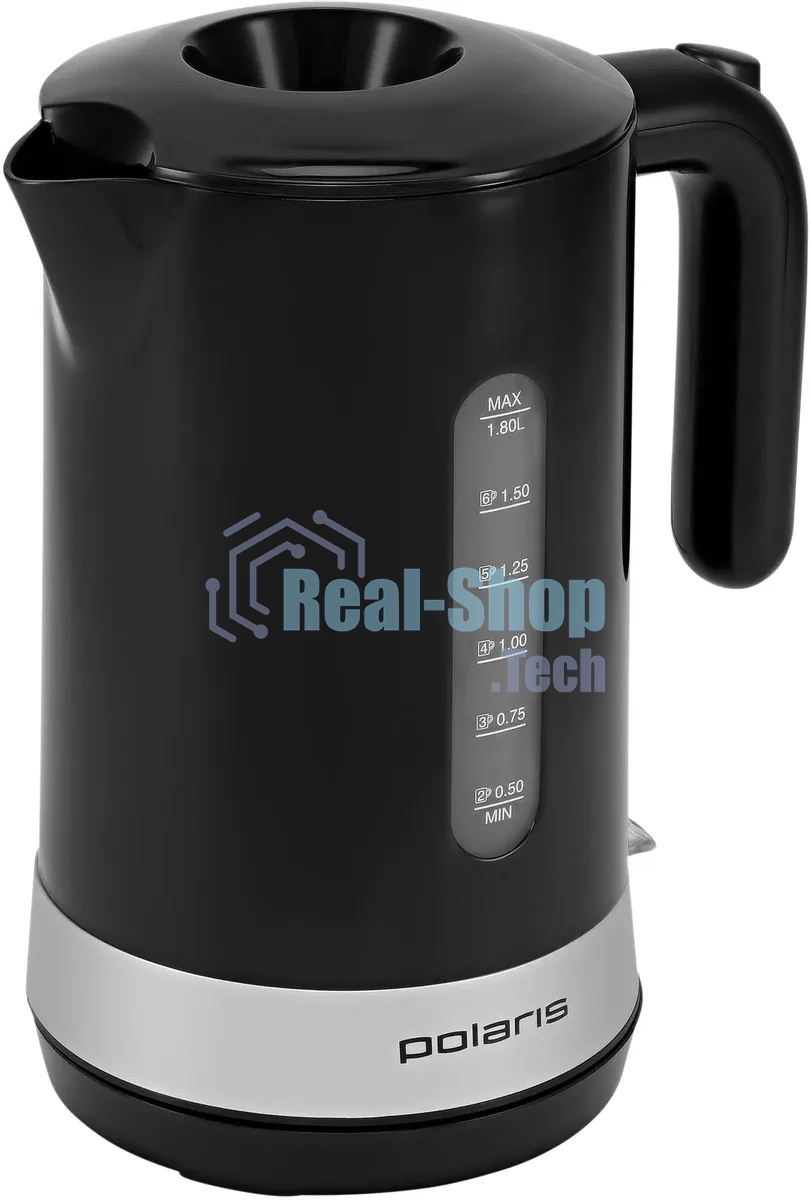 Чайник электрический Polaris PWK 1803C Water Way Pro, пластик Черный