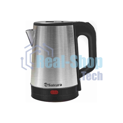 Чайник Sakura SA-2167BK 1.8 л, нерж+черн д
