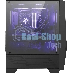 Компьютерный корпус MSI MAG FORGE 100M/mid-tower, ATX, tempered glass side panel/2x RGb 120мм & 1x 120мм fans inc./MAG FORGE 100M