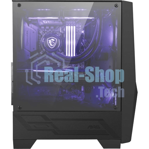 Компьютерный корпус MSI MAG FORGE 100M/mid-tower, ATX, tempered glass side panel/2x RGb 120мм & 1x 120мм fans inc./MAG FORGE 100M