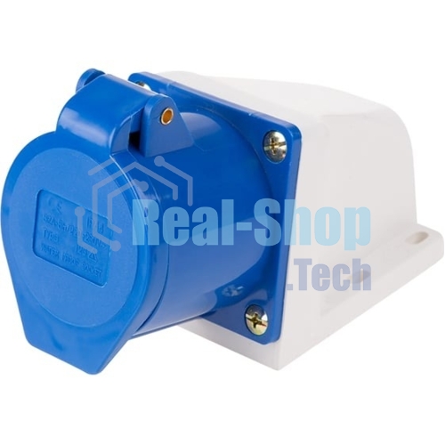 Розетка Rexant 123 стационарная 2Р+РЕ 32А 220В IP44