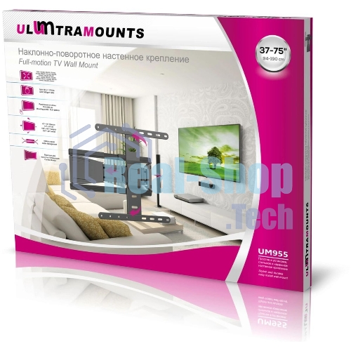 Кронштейн для телевизора Ultramounts UM955 черный 37