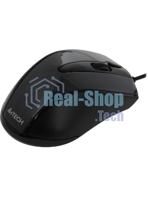 Мышь проводная A4Tech N-500FS черный, 1200 dpi, USB, кнопки - 4