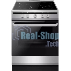 Плита электрическая Hansa FCCX64000 серебристый, конфорок 4 шт, духовка 69 л, 60 см x 85 см x 60 см