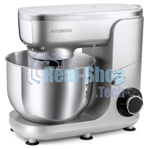 Кухонная машина Hyundai HYM-S7651 планетар.вращ. 1400Вт серебристый