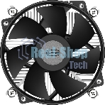 Устройство охлаждения (кулер) PcCooler R95-I черный 95мм алюминий+медь 2800rpm 31.2db 4-pin 95W 60мм
