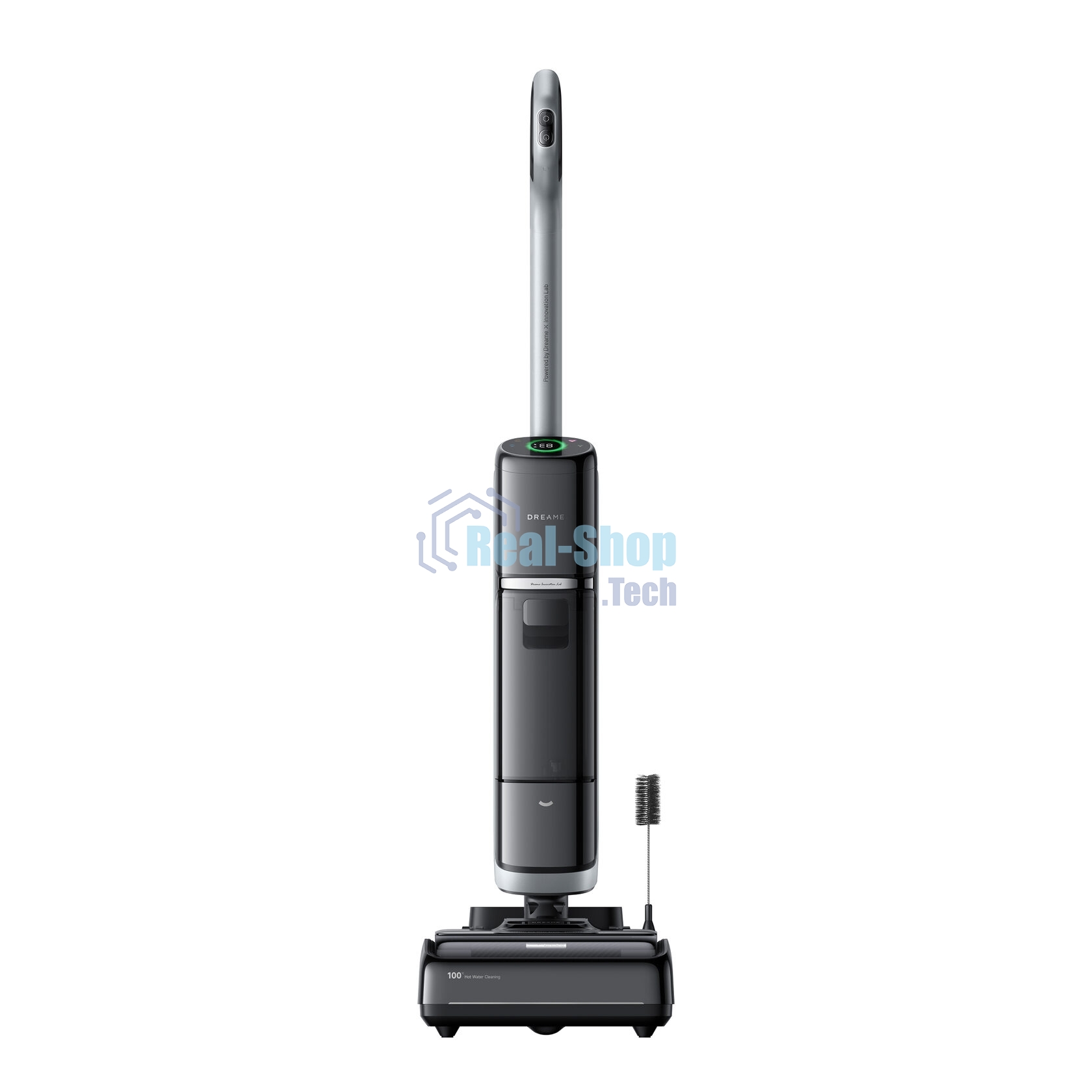 Пылесос вертикальный моющий Dreame Wet& Dry Cordless Vacuum Cleaner H15 Pro Heat черный, питание от аккумулятора, 400 Вт, уборка влажная/сухая, пылесборник 0.7 л