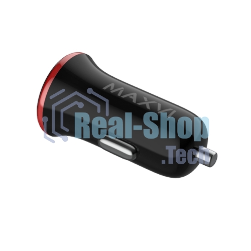 Автомобильное зарядное устройство Maxvi CCM-101BR USB 1А черно-красный