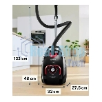 Пылесос Bosch BGL8POW3A черный, 650/890 Вт, уборка сухая, пылесборник мешок 5 л