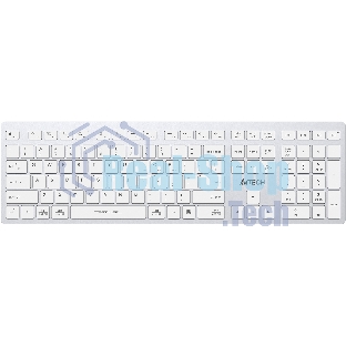 Клавиатура беспроводная A4Tech Fstyler FBX50C, USB, Bluetooth/Радиоканал, белый